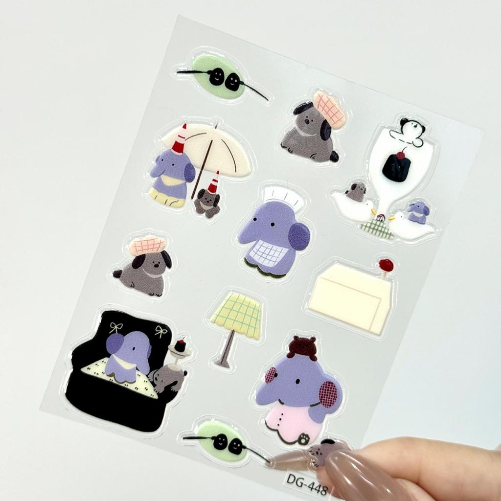 Jelly Ins Nail Art Stickers - Cute, Girly DIY Decor for Phones, iPads, and Computers