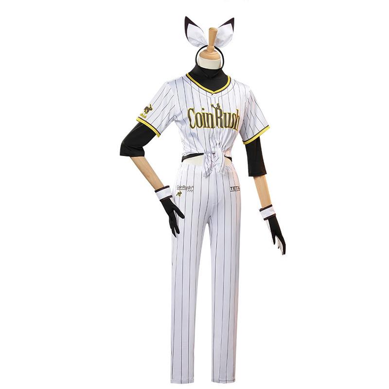 Nikke Goddess Of Victory Blanc Baseball Sports Costume Nikke At Bat No.77 Batter Blanc Women Cosplay Suit