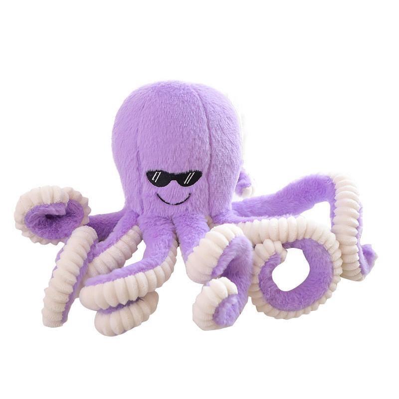 Octopus Face Smiling Plush Toy Stuffed Doll Bedroom Decoration Cute Kids Gift