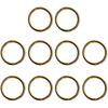 Homyl Brass Split Key Ring Lot Round Hoop Double Loop Key Chain All 8 Sizes - 12mm