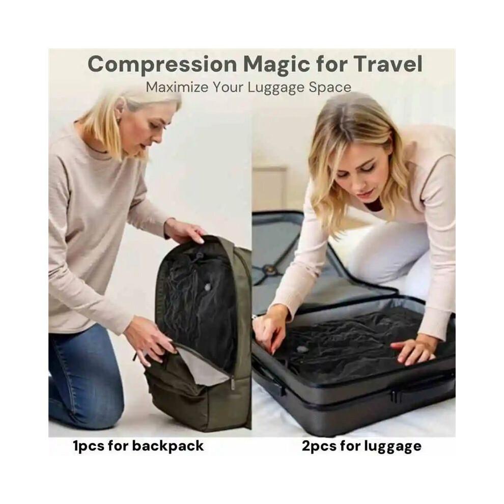 Travel Vacuum Storage Bags Comforter Compression Pack Empty Bags Clothes Vacuum Travel Sealed Bag 1 Bag 1 Pump