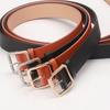Korean Style Versatile Women's Fashion Belt with Square Buckle for Dresses and Coats