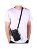Men Shoulder Messenger Bag USB Chest Bag Designer Men Crossbody Package PU Leather Shoulder Bags Mobile Phone Bag  Bolso Hombre