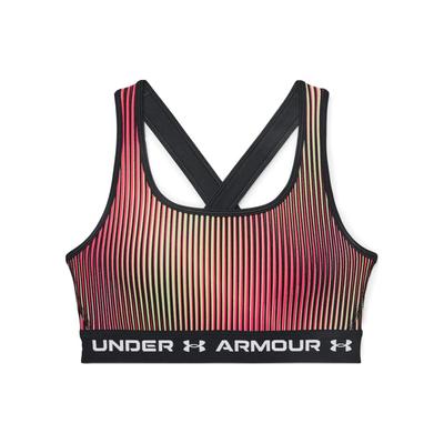 Letter Print U-Shaped Striped Sports Bra Women Underwear Black 1361042-002