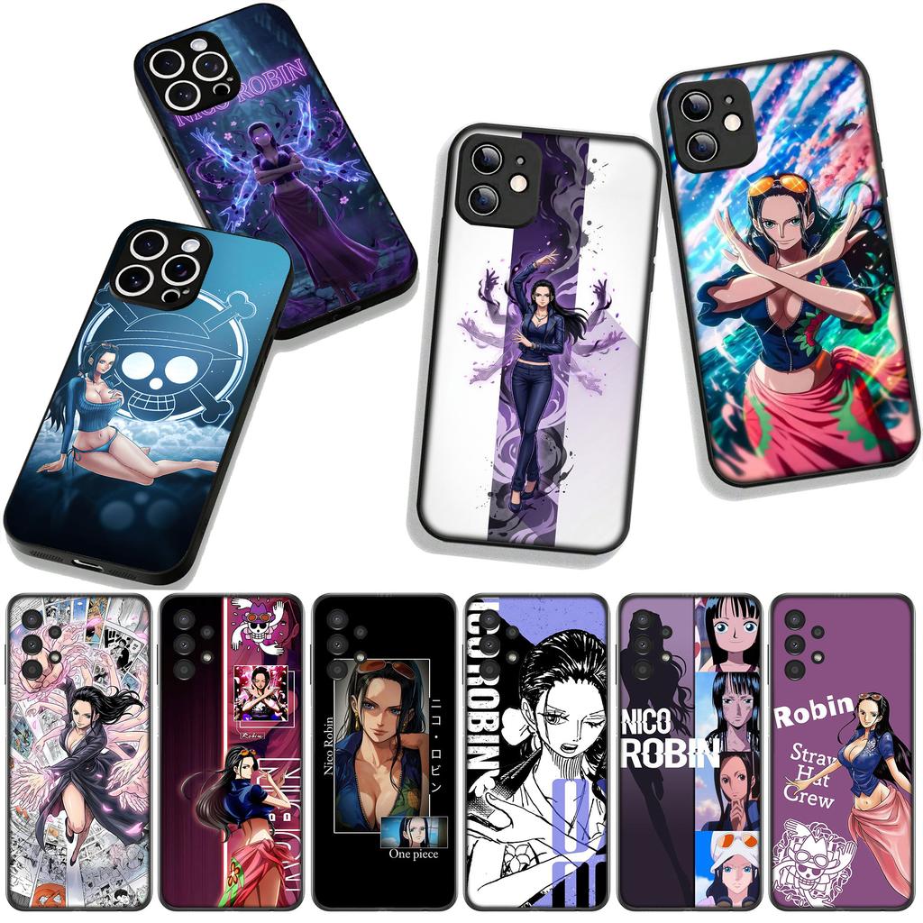 Anime Nico Robin Luffy One Piece Phone Cover Case for Apple iPhone 17 16 11 Pro XS Max XR 6 7 8 Plus + 16E SE Casing