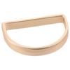 12 Pcs Metal Stainless Steel Napkin Rings D-shaped Buckles Metallic Adornment  Table Settings