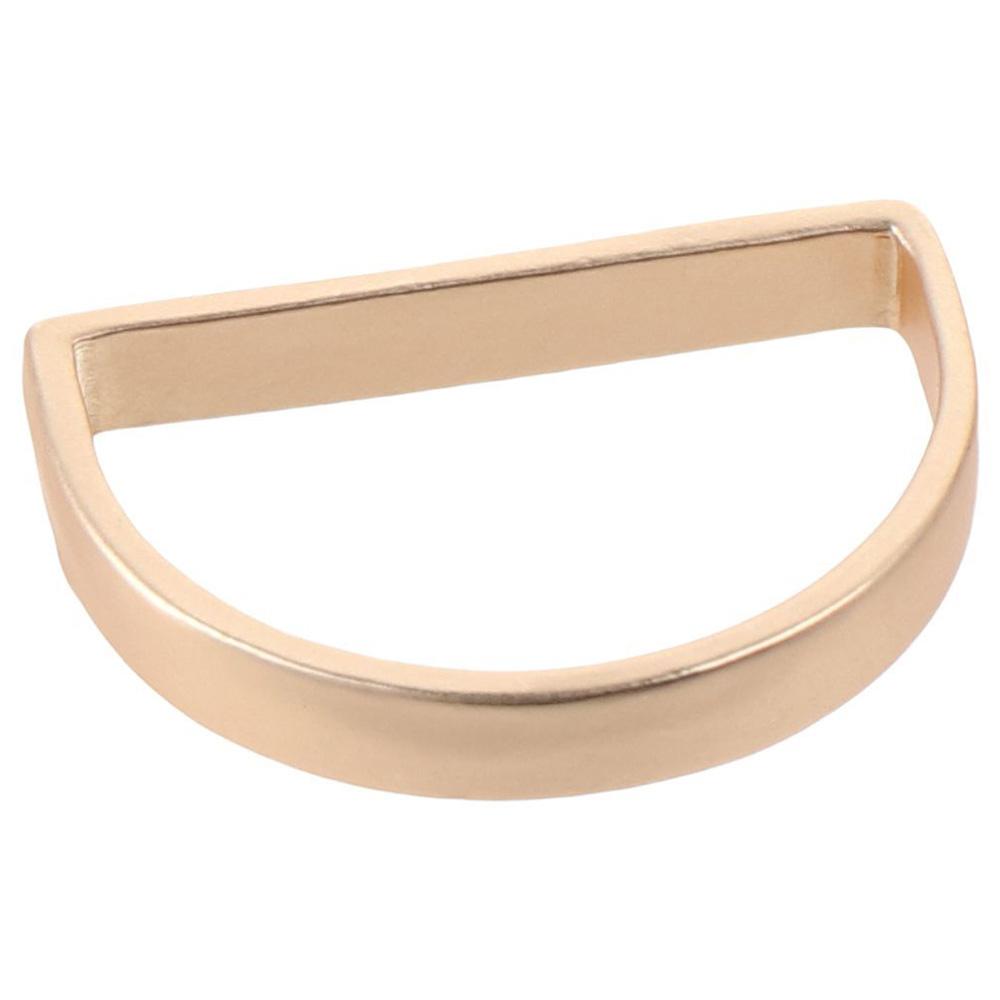 12 Pcs Metal Stainless Steel Napkin Rings D-shaped Buckles Metallic Adornment  Table Settings