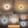 Modern Crystal Chandeliers Ceiling Light, Fireworks Chandelider, Gold Crystals Ceiling Lights, 6 G9 LED, For Living Room, Bedroom, Dining Room