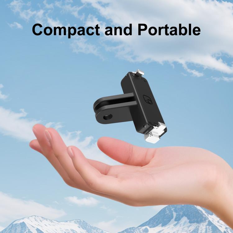 For Insta360 GO  UItra PULUZ Plastic Magnetic Quick Release Base Mount (Black)