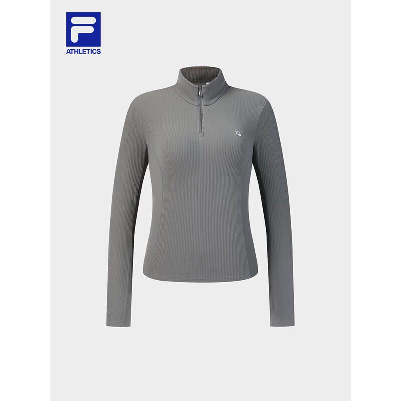 FILA Women s Half-Zip Knit Long-Sleeve Training Top M