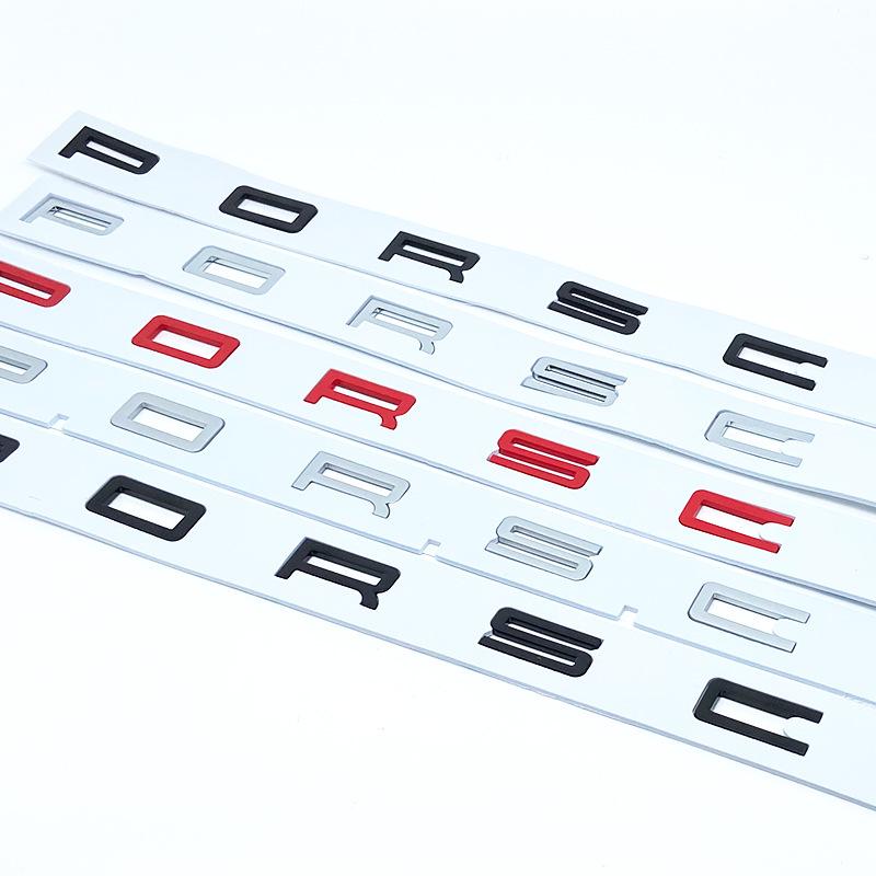 Porsche Panamera, Cayenne, Macan Car Emblem Sticker - Rear Wordmark