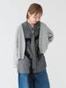 Beams Boy Maturely Cut-Off Jersey Cardigan, Women's, Gray Free
