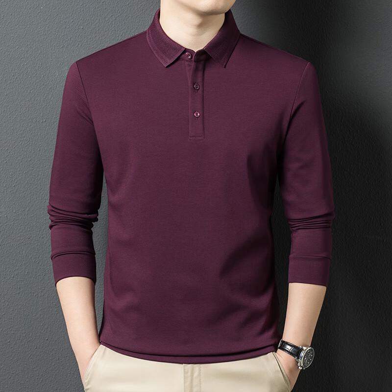 Yiliteng Men's Long Sleeve Polo T-Shirt