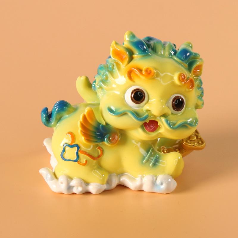 New Cute PI Xiu Resin Handicraft Ornaments, Personalized Craft Gifts, Home Ornaments and Car Decorations
