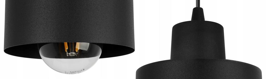 MODERN CEILING HANGING LAMP BLACK LED LAMP