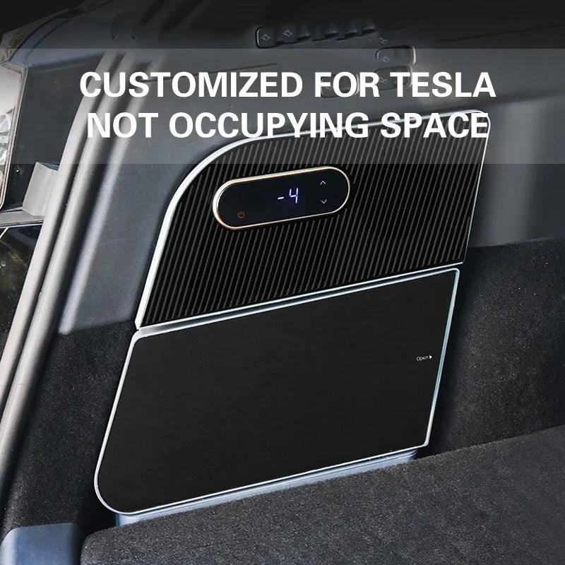 NEW For Tesla Model Y Trunk Volt Refrigerator Portable Car Fridge 15L Auto Refrigeration Compressors Outdoor Travel Camping