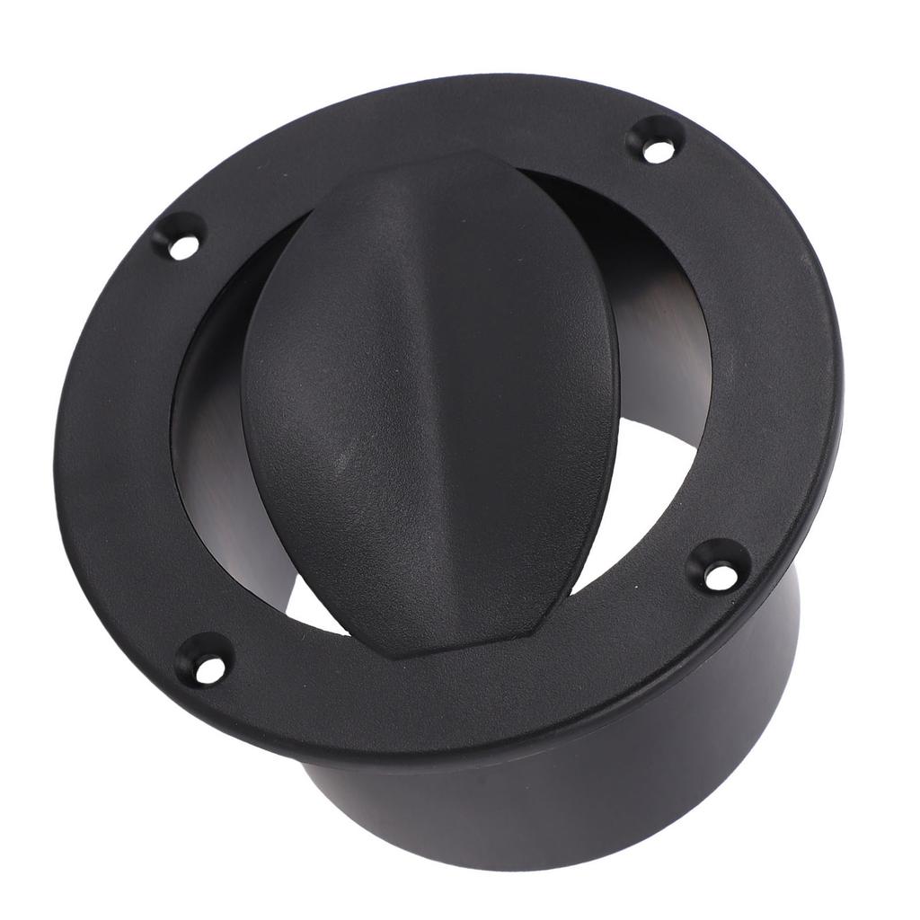 Boat Livewell Vent Improved Airflow Boat Marine Round Air Outlet Vent for Pontoon Kayak Black