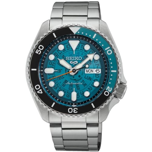 

SEIKO 5 Sports SKX Skeleton Style Blue Dial SRPJ45K1, Bracelet, Edelstahl, 13.4, SRPJ45K1.