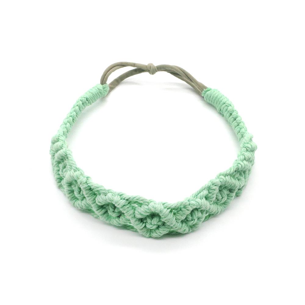 New Hand-Woven Cotton Bohemian Sports Headband - Casual Hair Accessory