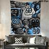 Dark Monster Cartoon Carnival Pattern Home Decor Tapestry, Wall Hanging, Decorative RV Wall Cloth.NGT0928047
