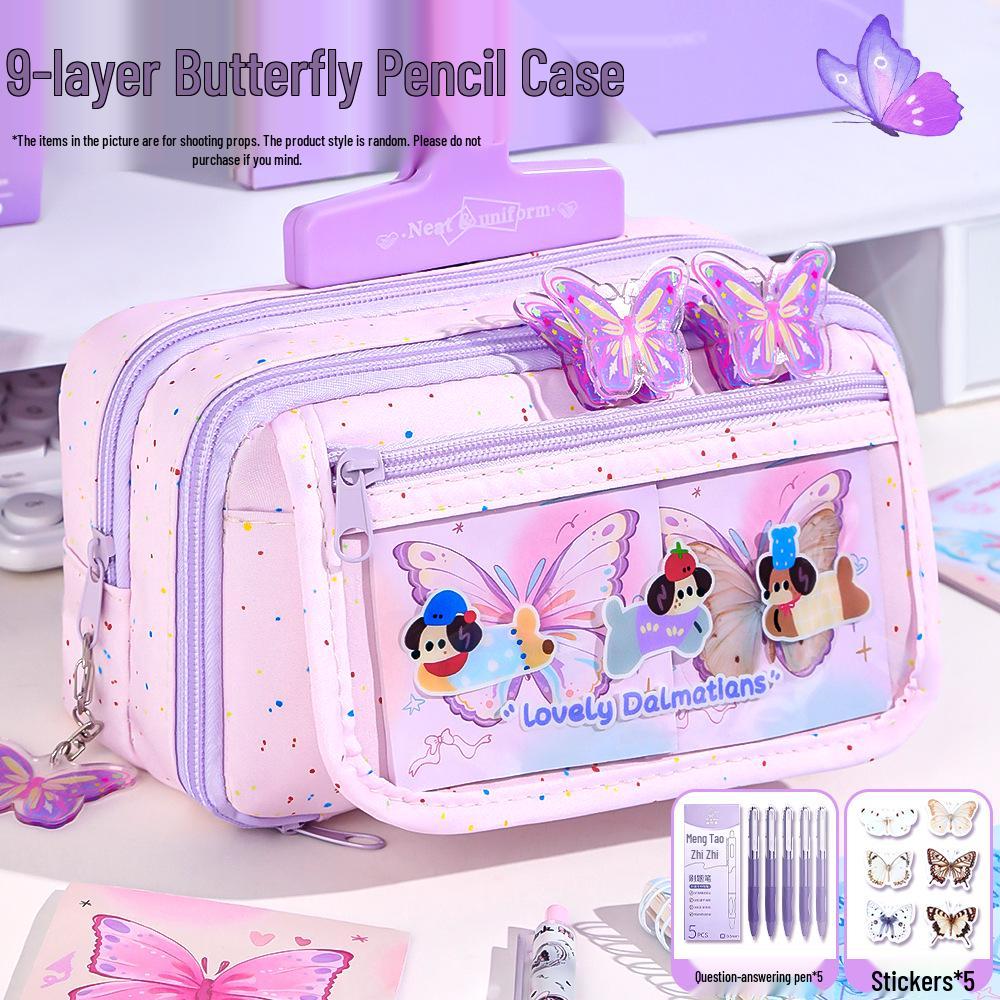 2026 Trendy Butterfly Pencil Case Set: Stylish & Unique Design for Girls