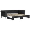 VidaXL Daybed with Pull-out Bed Black 90x200 Cm Faux Leather 3197723