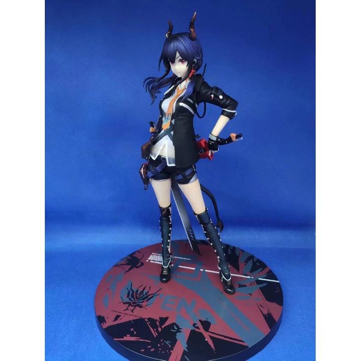 High Quality Arknights Anime Action Figures Chen Maiden Arms Shorts Transparent Clothing Standing Posture 25cm PVC Figurines