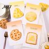 Note Pad Stick Pads, Funny Toast Bread Cookie Cheese Design Cute Notepad, 30 Notes Sheets/Pad Self Memo for Home Office Notebook Bookmarks Supplies