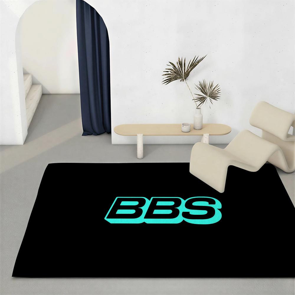 Auto B BBS Floor Mat Eco Friendly Flannel Doormat Non Slip Odorless Soft Short Plush Indoor Floor Rug