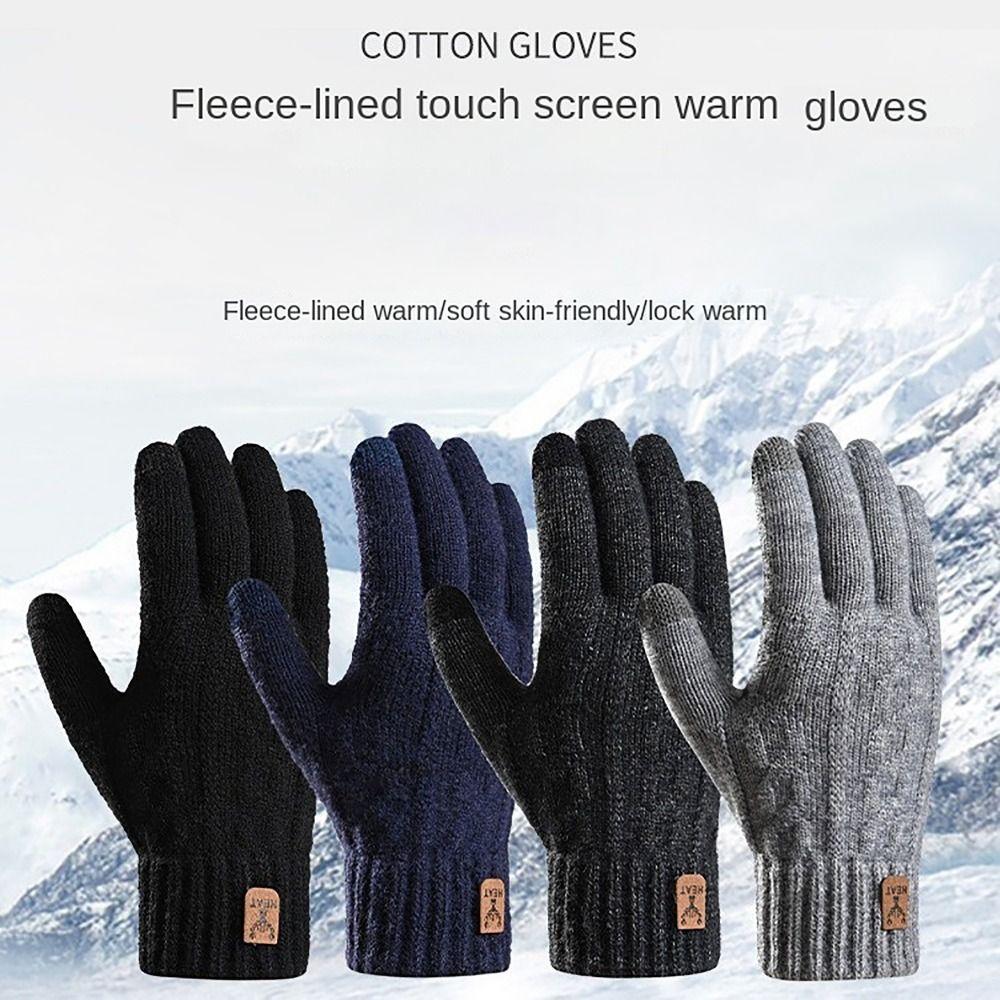Sensitive Touch Touchscreen Gloves Cotton Fleecing Mittens Warm Winter Gloves For Winter Outdoor