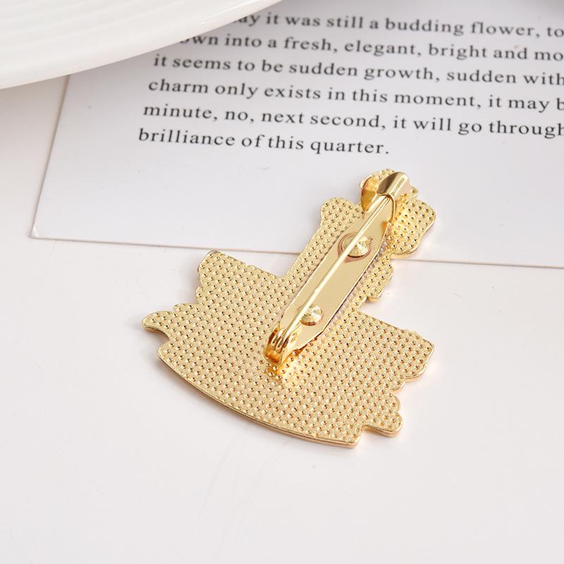 Kate Middleton Commemorative Poppy Rhinestone Enamel Brooch