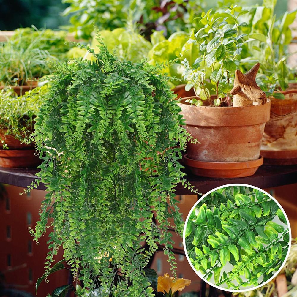 Artificial Plant Fern Leaves Persian Vines Room Home Garden Decoration Accessories Wedding Wall Party Hanging Balcony Decoration
