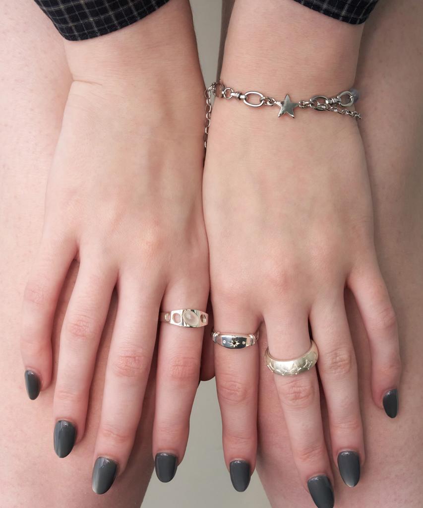 Xanadu Halo Ring_Onyx | Silver
