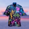 Men's Summer Casual Independent Station Hot Sale Printed Hawaiian Shirt Men's Vacation Seaside Trade Manufacturer Direct