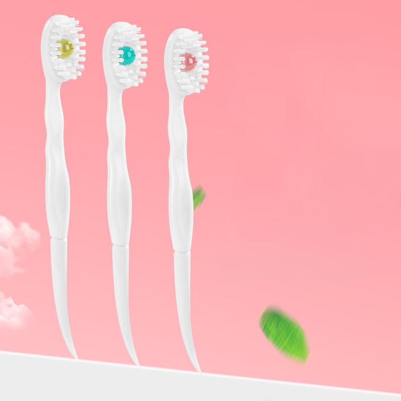 Mint Peach Flavored Bead Toothbrush Deeply Cleanses The Mouth Portable Mini Brush Suitable For Convenient Travel And Travel