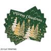4pcs/6pcs, Christmas Golden Xmas Tree Placemats, Kitchen Table Mats, Coffee Mat Kitchen Table Mats, Coffee Mat, for Holiday Country Style Home Party D