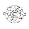 Filigree Diamond Shaped Connectors Ornate Multi Loop Links For Jewelry