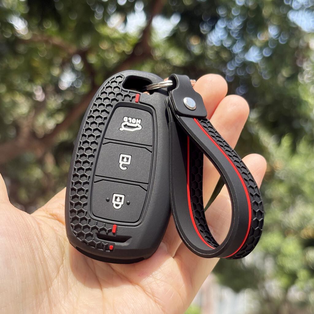 Key Case Cover For Hyundai Creta I20 I30 IX35 IX25 Elantra Grandeur Accent Solaris Sonata Palisade Kona Keychain