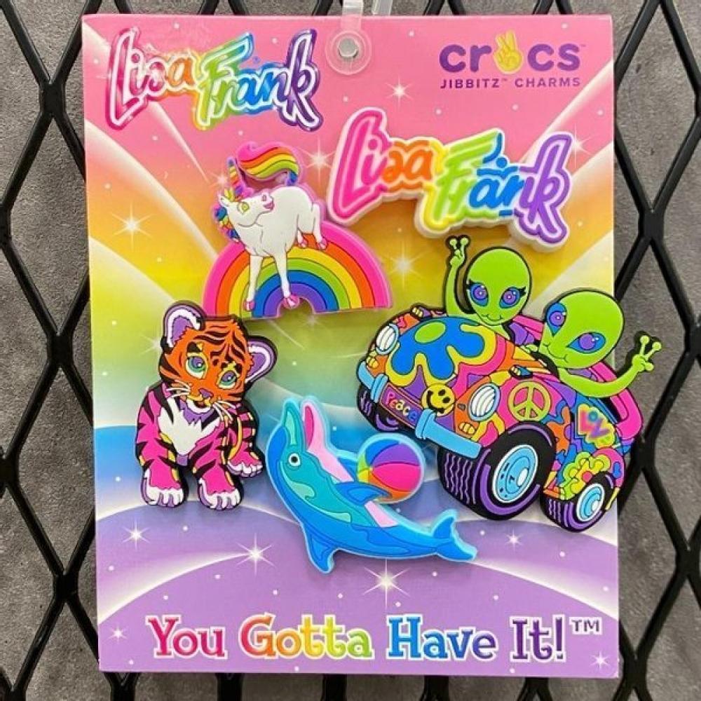 

Crocs Jibbitz Set Shoe Decorating Accessory Lisa Frank ONE/FREE