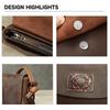 Genuine Leather Women's Shoulder Bag Fashionable Retro Small Round Bag with A Sense of Luxury