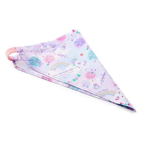 COLORFUL CANDY STYLE Back Cross Apron for Girls, Easy-to-Put-On Triangle Scarf Set, Unicorn Fantasy, 100-120cm (CBN7907510)
