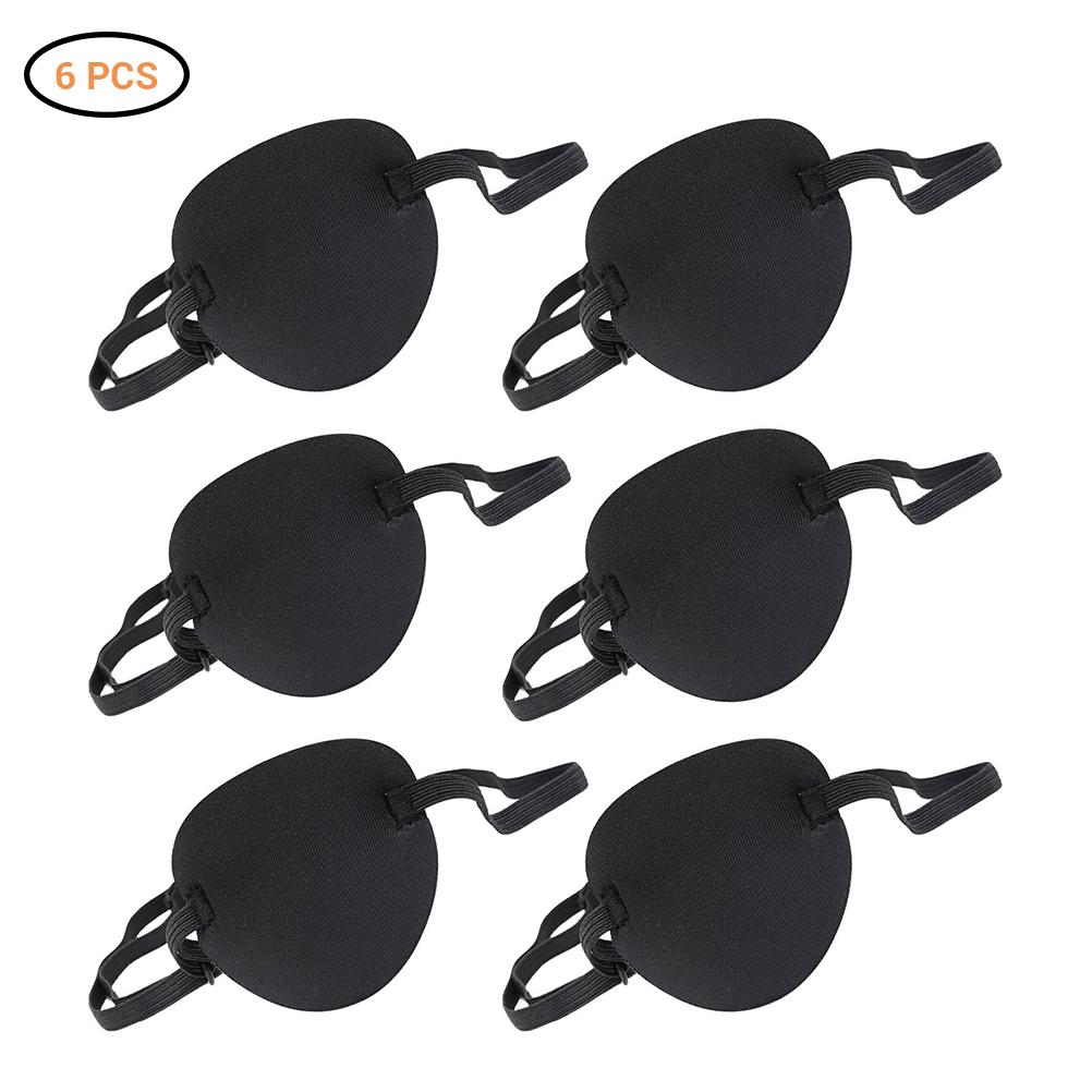 6Pcs Adjustable Soft and Comfortable Eye Patches Single Eye Masks for Amblyopia Lazy Eye