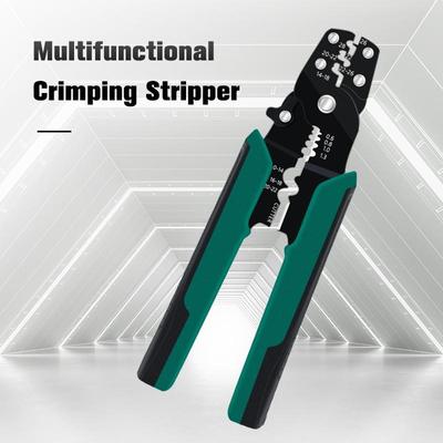 Easy To Use Multifunctional Crimping Stripper Cable Wire Stripper Crimping Pliers Terminal Tool Professional Cord Crimper