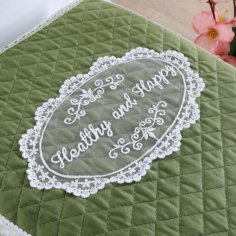 Lace Fabric Toilet Seat Cushion Set: 3-Piece Cover, Pad, and Ring.