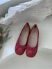 In the summer of 2025, the new French evening wind single shoes, light mouth bows, one pedal, versatile ladyshoes, soft half slippers.