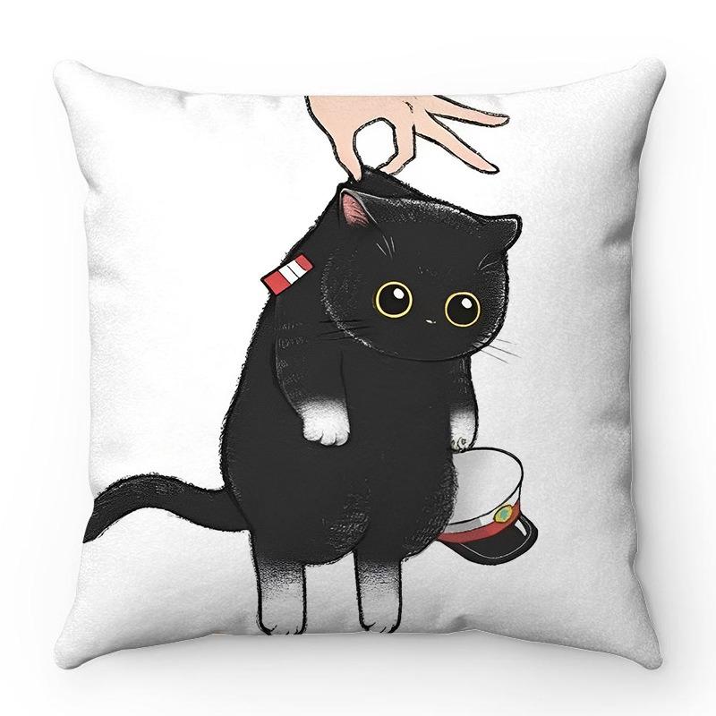 Cat Pillowcase 45 * 45Cm, Used For Daily Home Decoration, Diy Various Pillowcases