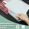 Tracing Paper 8.5x11 Inch 100 Sheets Transparent Vellum Paper for Tracing Pads 38lb 60gsm Translucent Tracing Paper for Pencil