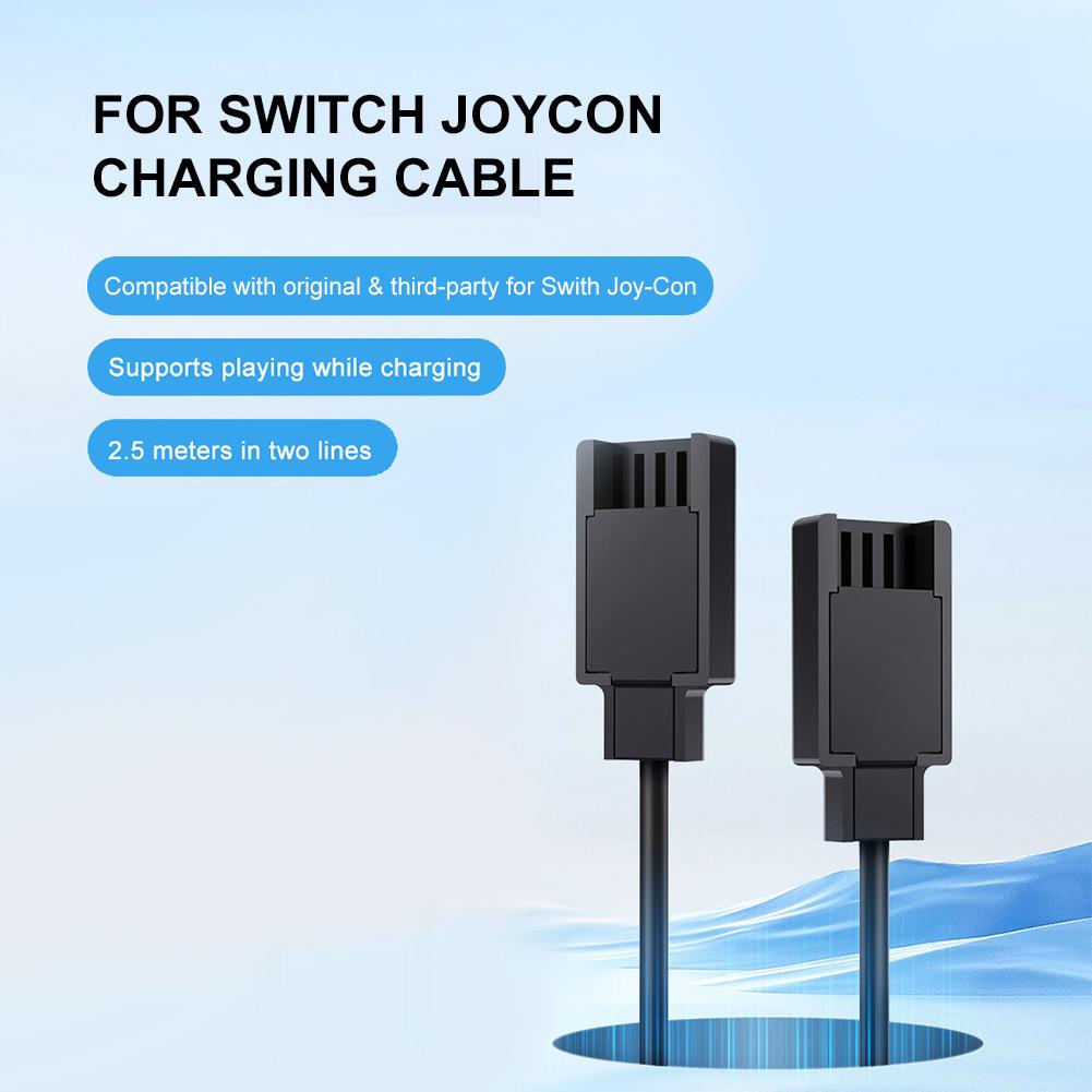 USB Charger Cable for Joycon Controller 2 In 1 Charging Cable Travel Charging Cables for Switch Controller Charger
