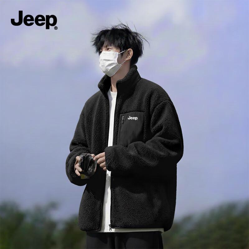 

JEEP Men s Winter Fleece-Lined Stand-Collar Jacket 2XL