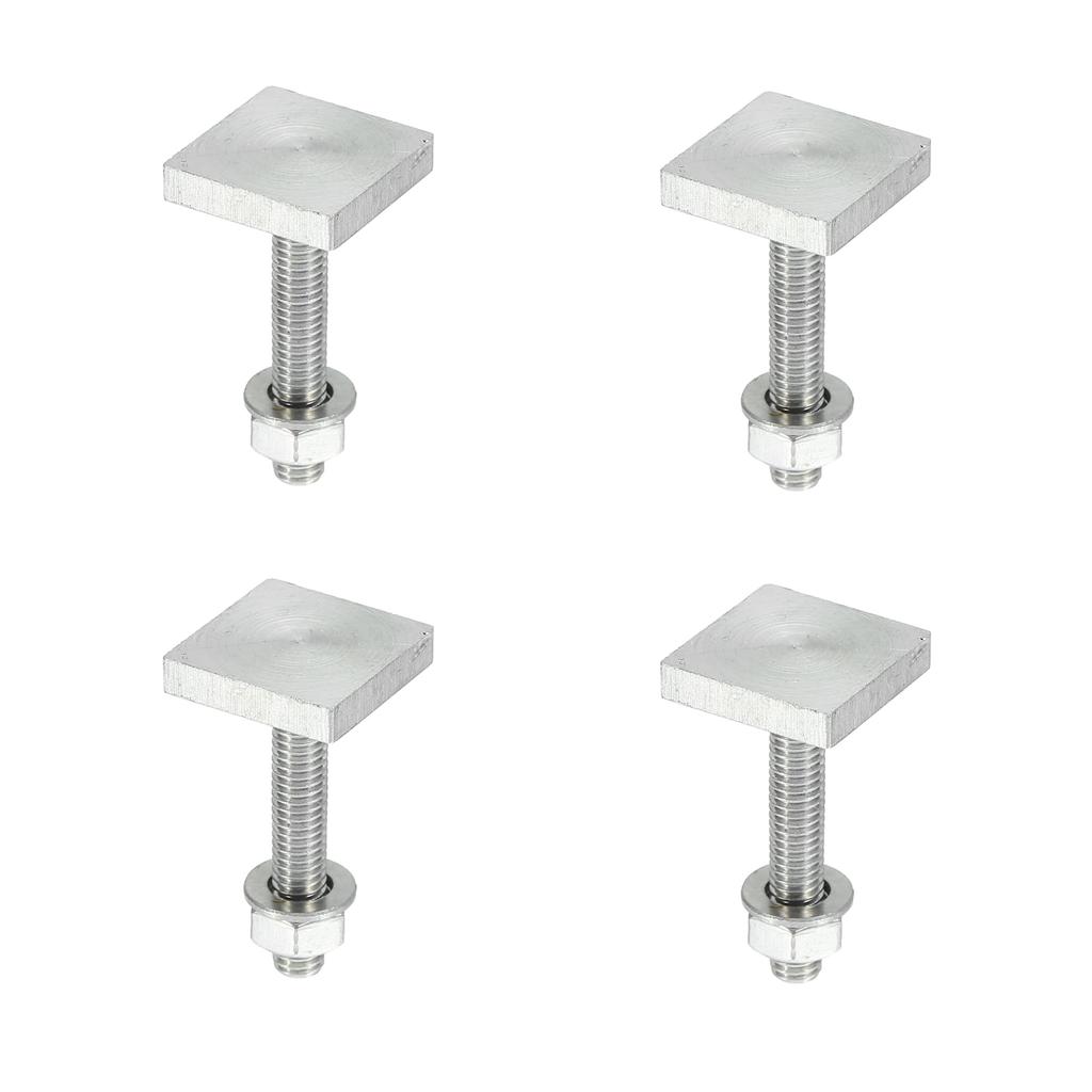 Uxcell Rustfritt stål Takstativ Stativ Lastebil Bolter med Muttere og Pakke med 4 T-bolter, T-bolter, Bolter, Skiver,